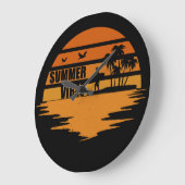 夏休み ラージ壁時計 (傾斜)