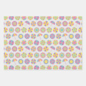 夏休み。傘の模様(おもしろい) ラッピングペーパーシート (正面)