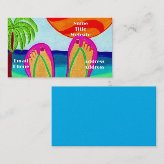 夏休み 名刺 (正面/裏面)