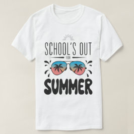 夏休み 学校終わり 先生の休暇 ビーチ Tシャツ