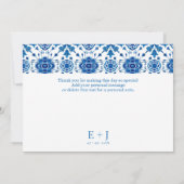 夏地中海のの写真結婚の「ありがとう」 セーブザデート (裏面)