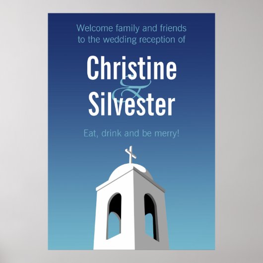 夏地中海のは、結婚式のレセプションへようこそ ポスター (正面)