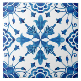 夏地中海の青花タイル タイル