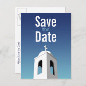 夏地中海の、日付を保存 案内ポストカード (正面/裏面)