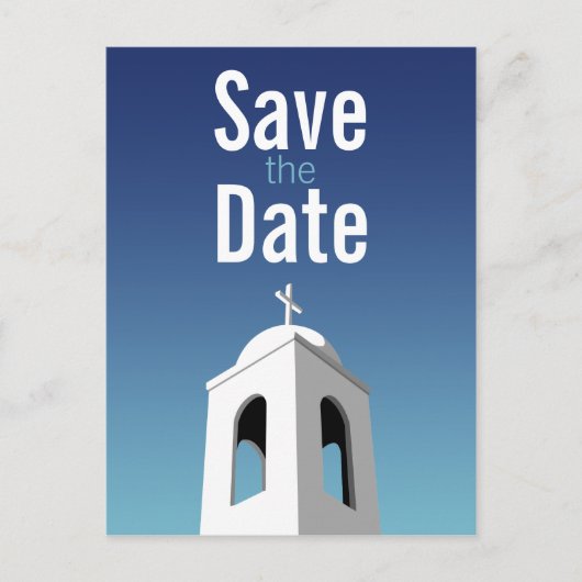 夏地中海の、日付を保存 案内ポストカード (正面)