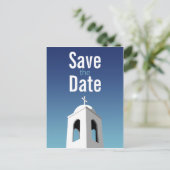 夏地中海の、日付を保存 案内ポストカード (スタンド正面)