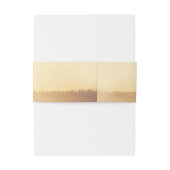 夏夕べサンセットフィ素朴ールド結婚ズ 招待状ベリーバンド (裏面例)