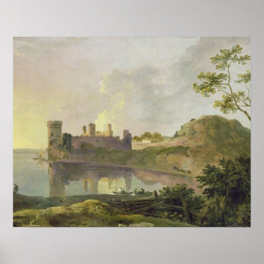 夏夕べ(ケルナルフォン城)c.1764-65 (油) ポスター (正面)
