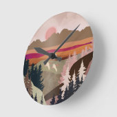 夏季ゲゼ ラウンド壁時計 (傾斜)