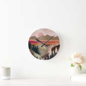 夏季ゲゼ ラウンド壁時計 (ホーム)