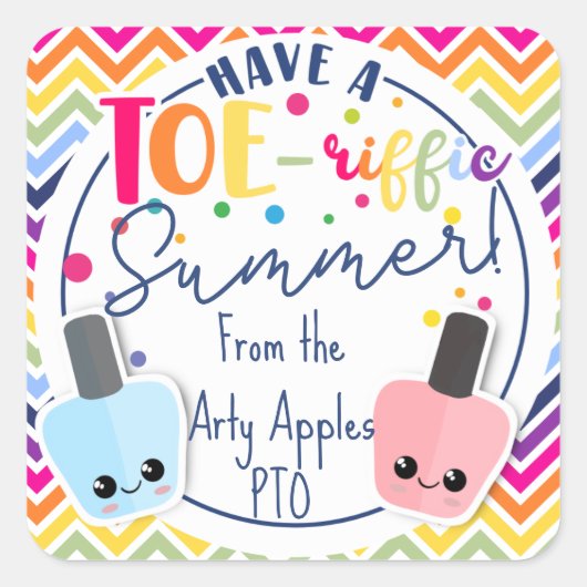 夏季爪、 ネイル製品 スクエアシール (正面)