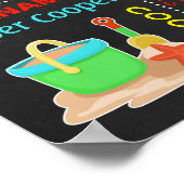 夏季第1回目の2回目の誕生日の黒板サイン ポスター (角)