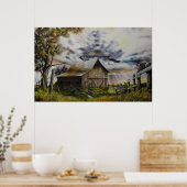 夏嵐の油絵のポスター ポスター (キッチン)