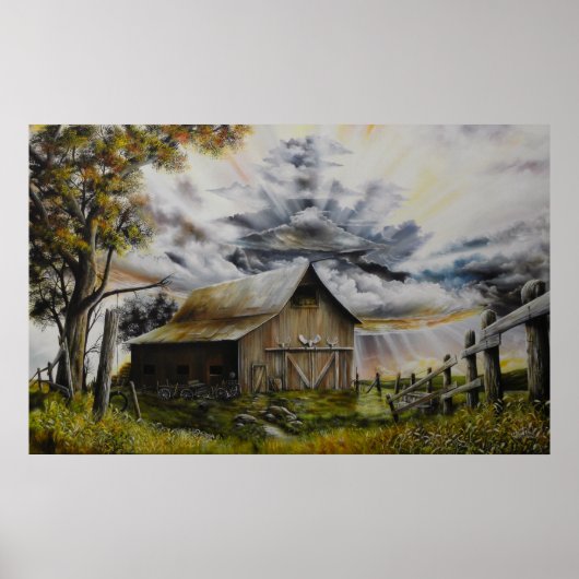 夏嵐の油絵のポスター ポスター (正面)