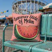 夏州のメロンレトロフルーツアート クッション