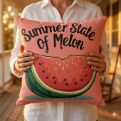 夏州のメロンレトロフルーツアート クッション
