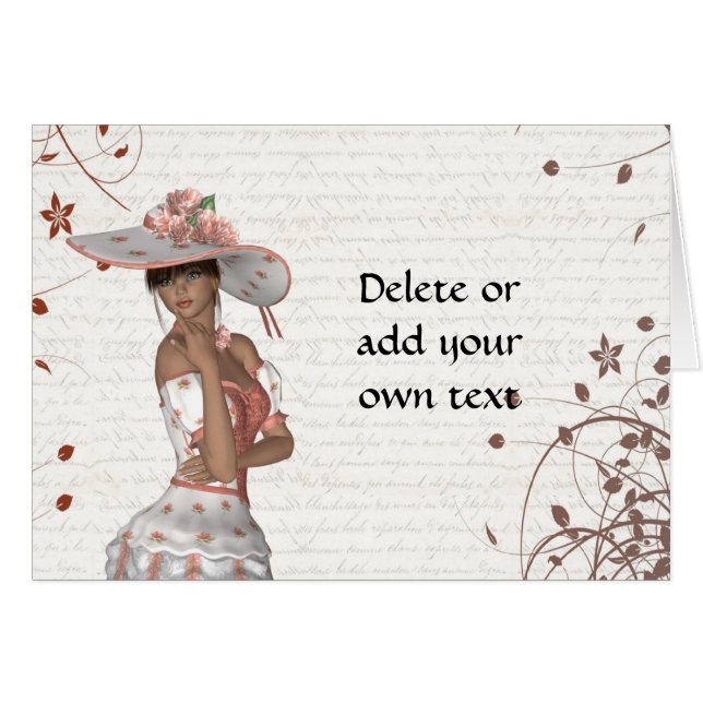 夏帽子をかぶった女の子 (正面横)