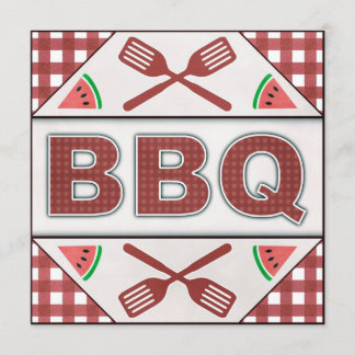 夏年次BBQのバーベキューのパーティーのCookoutの招待 招待状