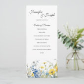 夏庭園の結婚式式シンプル計画 プログラム (スタンド正面)