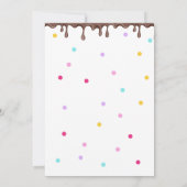 夏恋しく思可愛い子供の女の子2甘い2歳の誕生日 招待状 (裏面)