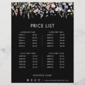 夏数々の色の山花フォーマル価格表 (正面)