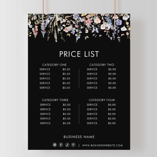 夏数々の色の山花フォーマル価格表