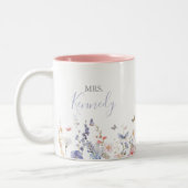 夏数々の色の花嫁 ツートーンマグカップ (左)