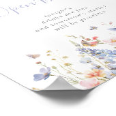 夏数々の色の野結婚花の開いたバー ポスター (角)