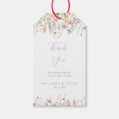 夏数々の色の野結婚花 ギフトタグ (正面)