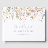 夏数々の色の野結婚花 ゲストブック (正面)