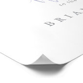 夏数々の色の野花の結婚歓迎サイン ポスター (角)