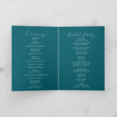 夏数々の色の野花の緑の折り結婚畳み プログラム (内部)