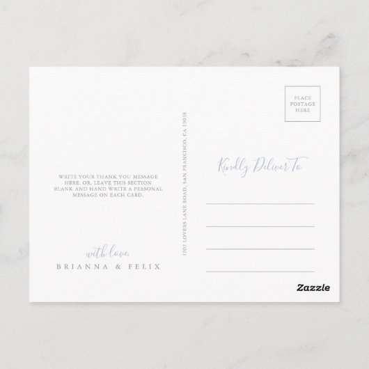 夏数々の色の野花 ポストカード (裏面)