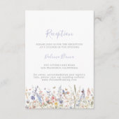 夏数々の色の野草結婚式 エンクロージャーカード (正面)