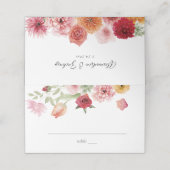 夏数々の色フローラ座席表 プレイスカード (外部開封)