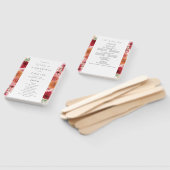 夏数々の色フローラ結婚式 プログラム ハンドファン (組立なし)