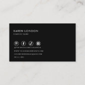 夏数々の色ワイルドフラワーガーデナー&フローリスト 名刺 (裏面)