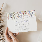 夏数々の色ワイルドフラワー横結婚型 セーブザデート