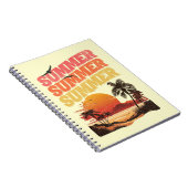 夏文字デザイン ノートブック (右側)