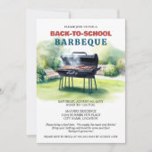 夏新学期BBQパーティー 招待状 (正面)