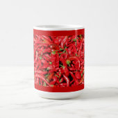 夏日曜日の熱く赤いチリペッパーのアウトドア コーヒーマグカップ (中央)