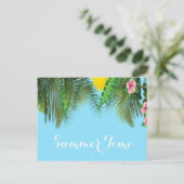 夏時ぶら下がったの枝が青 ポストカード (スタンド正面)