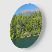 夏時計のクシュマン湖 ラージ壁時計 (傾斜)