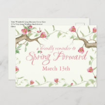 夏時間のアラームはがき