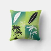 夏時間のテーマの装飾用クッション クッション (裏面)