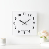 夏時間の壁時計 スクエア壁時計 (ホーム)