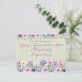 夏時間の変更アラーム ポストカード (スタンド正面)