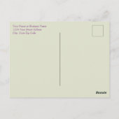 夏時間の変更アラーム ポストカード (裏面)