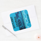 夏時間の指標 スクエアシール (封筒)