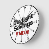 夏時間は平均 ラウンド壁時計 (傾斜)